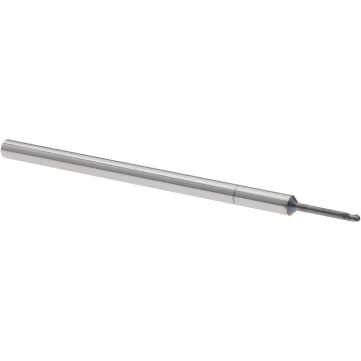 0.0500" 3-Flute Solid Carbide Ball End Mill, AlTiN - Accupro 14883952