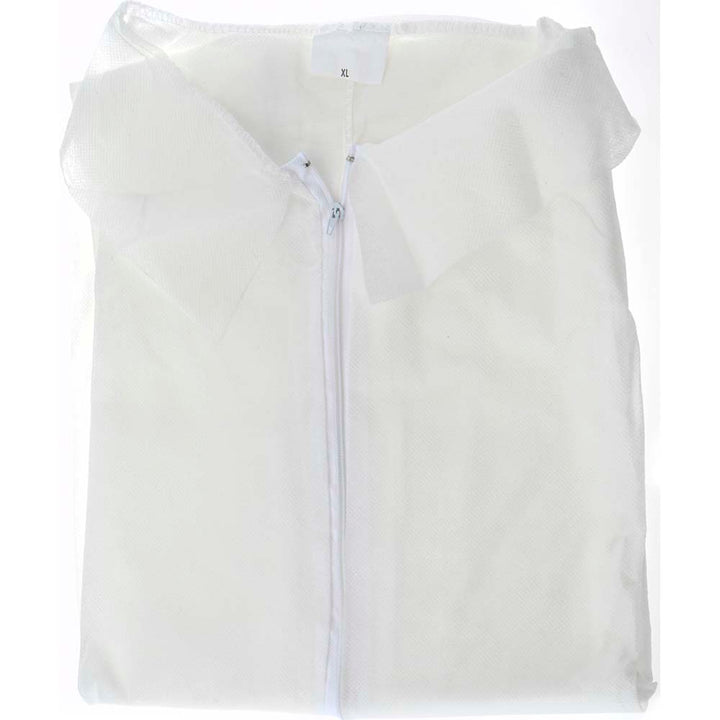 X-Large White Splash Protective Garment - Cellucap 5502XL