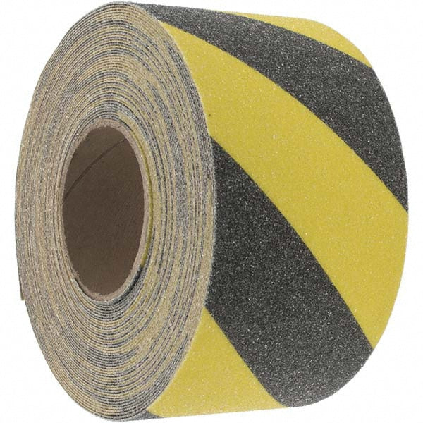 Black; Yellow Safety Tape - Made in USA 88417