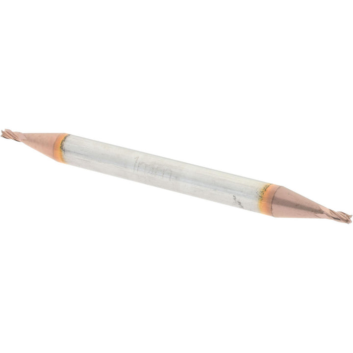 0.0394" 4-Flute Solid Carbide Square End Mill, TiCN - Accupro 12185150