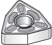 W - Trigon 80-Deg 1/2" IC Carbide Insert, Grade KC5010, TiAlN - Kennametal 1599082