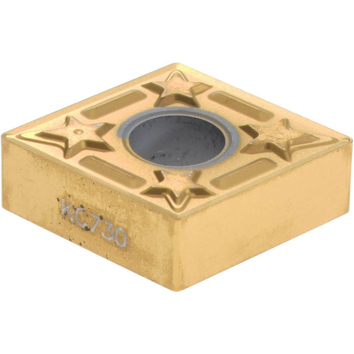 C - Diamond (Rhombic) 80-Deg 1/2" IC Carbide Insert, Grade KC730, TiN - Kennametal 1159587