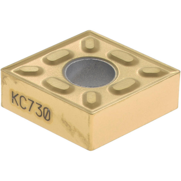 C - Diamond (Rhombic) 80-Deg 1/2" IC Carbide Insert, Grade KC730, TiN - Kennametal 1159606