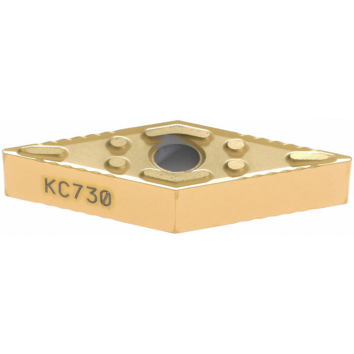 V - Diamond (Rhombic) 35-Deg 3/8" IC Carbide Insert, Grade KC730, TiN - Kennametal 1159661