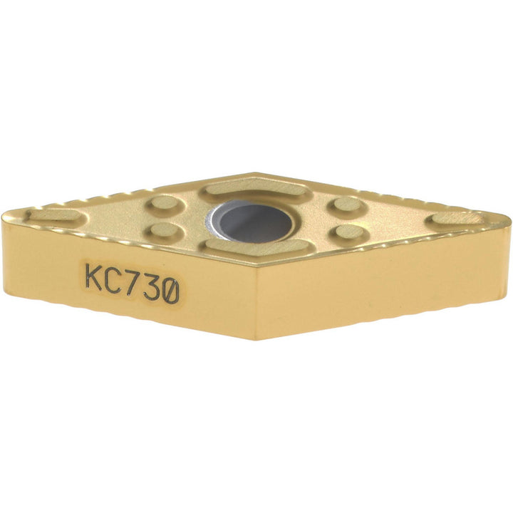 V - Diamond (Rhombic) 35-Deg 3/8" IC Carbide Insert, Grade KC730, TiN - Kennametal 1159662