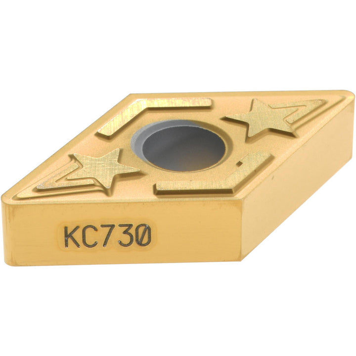 D - Diamond (Rhombic) 55-Deg 1/2" IC Carbide Insert, Grade KC730, TiN - Kennametal 1160851