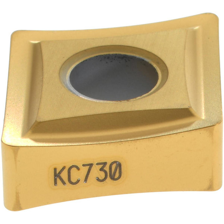 C - Diamond (Rhombic) 80-Deg 1/2" IC Carbide Insert, Grade KC730, TiN - Kennametal 1160872