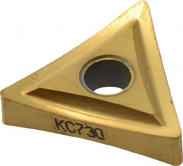 T - Triangle 1/2" IC Carbide Insert, Grade KC730, TiN - Kennametal 1160895