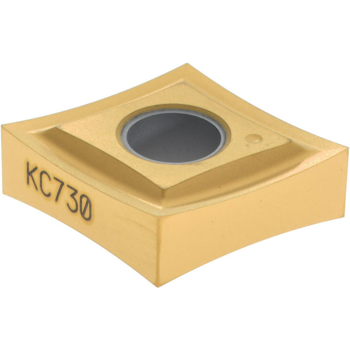 C - Diamond (Rhombic) 80-Deg 1/2" IC Carbide Insert, Grade KC730, TiN - Kennametal 1160897