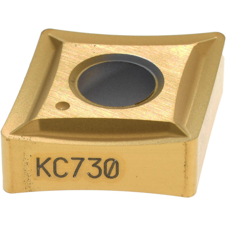 C - Diamond (Rhombic) 80-Deg 1/2" IC Carbide Insert, Grade KC730, TiN - Kennametal 1160902