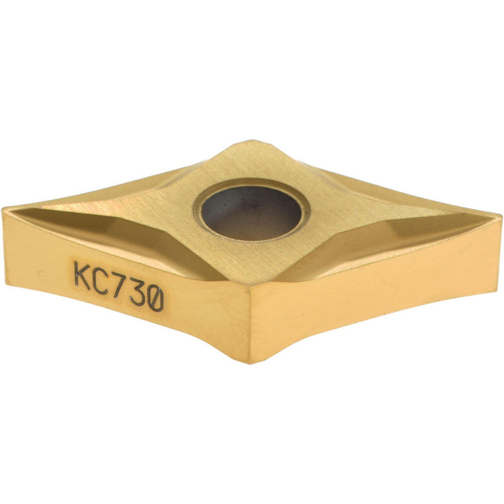 D - Diamond (Rhombic) 55-Deg 1/2" IC Carbide Insert, Grade KC730, TiN - Kennametal 1160915