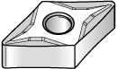 D - Diamond (Rhombic) 55-Deg 1/2" IC Carbide Insert, Grade KC730, TiN - Kennametal 1160917