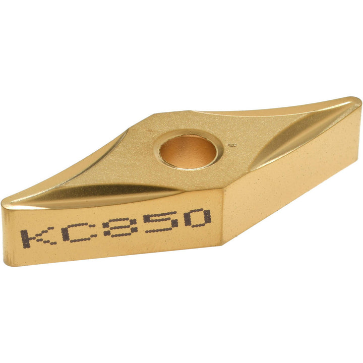 V - Diamond (Rhombic) 35-Deg 3/8" IC Carbide Insert, Grade KC850, TiC - Kennametal 1161355