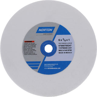 6 x 3/4" 100-Grit Aluminum Oxide Grinding & Cutoff Wheel - Norton 07660788247