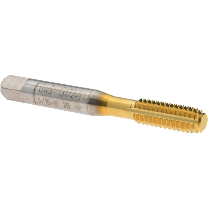 5/16-18 UNC Powdered Metal High-Speed Steel Tap, Super Titanium Nitride - Balax 13172-91U