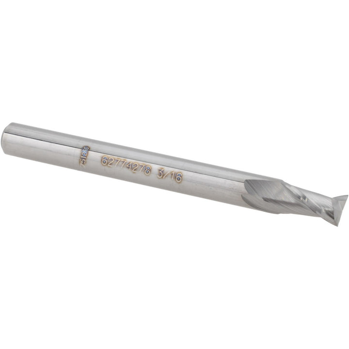 3/16" 2-Flute Solid Carbide Square End Mill - Accupro 14797131