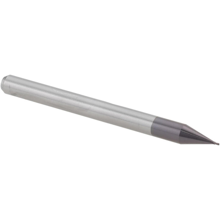 0.0140" 4-Flute Solid Carbide Square End Mill, AlTiN - Accupro 14797038