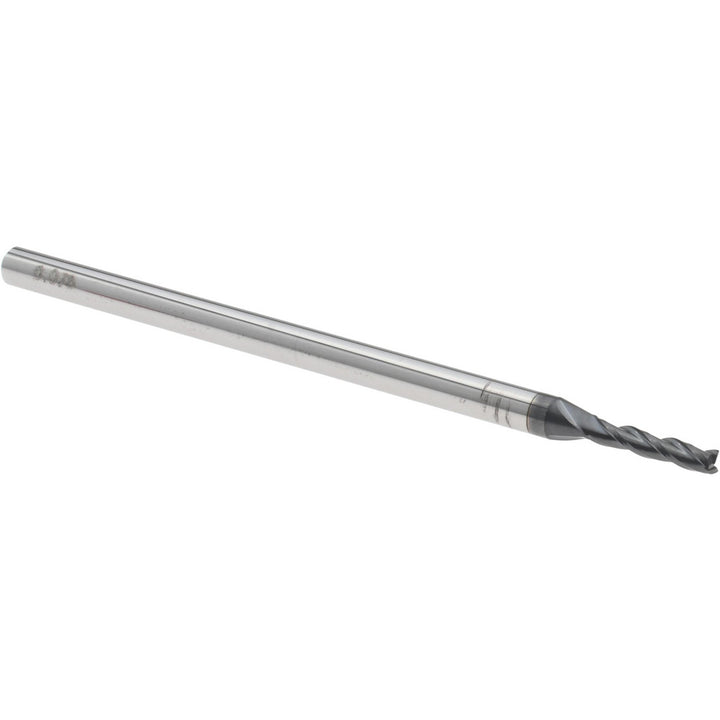 0.0750" 3-Flute Solid Carbide Square End Mill, AlTiN - Accupro 14883454