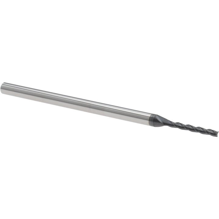 1/16" 3-Flute Solid Carbide Square End Mill, AlTiN - Accupro 14883459
