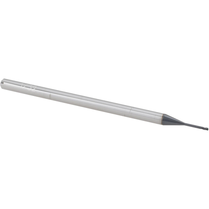 1/32" 3-Flute Solid Carbide Square End Mill, AlTiN - Accupro 14797166