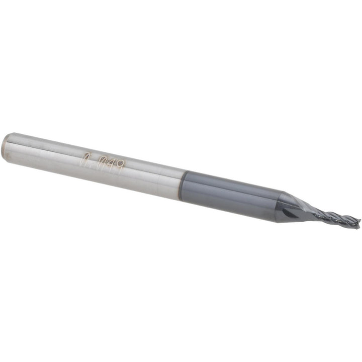 0.0490" 4-Flute Solid Carbide Square End Mill, AlTiN - Accupro 14796963