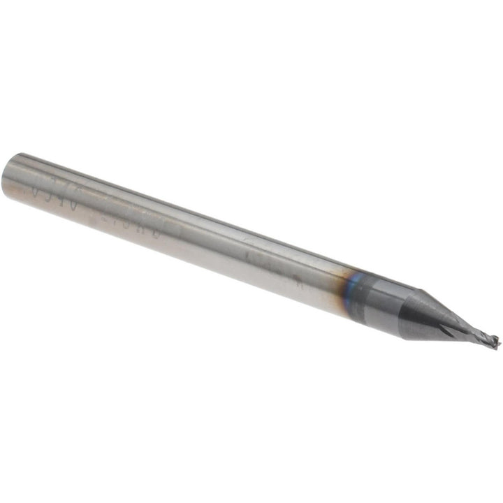0.0340" 4-Flute Solid Carbide Square End Mill, AlTiN - Accupro 14797051