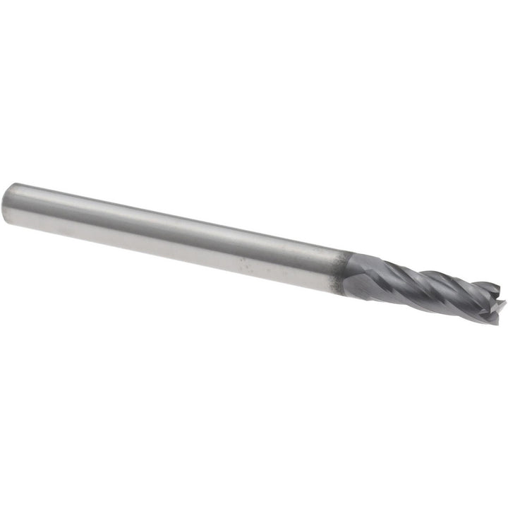 0.1150" 4-Flute Solid Carbide Square End Mill, AlTiN - Accupro 14796983