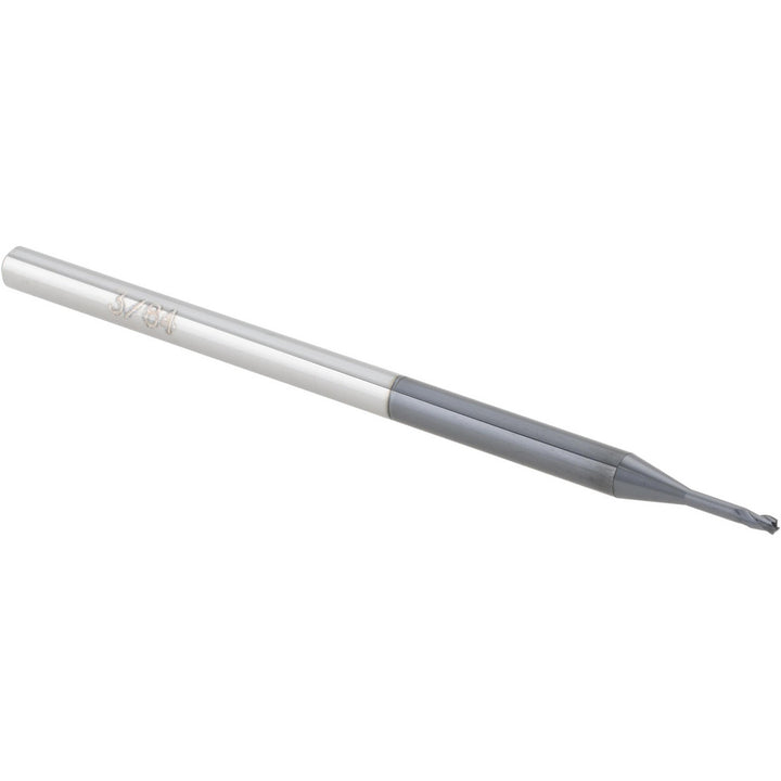 0.0469" 3-Flute Solid Carbide Corner Radius End Mill, AlTiN - Accupro 14796229