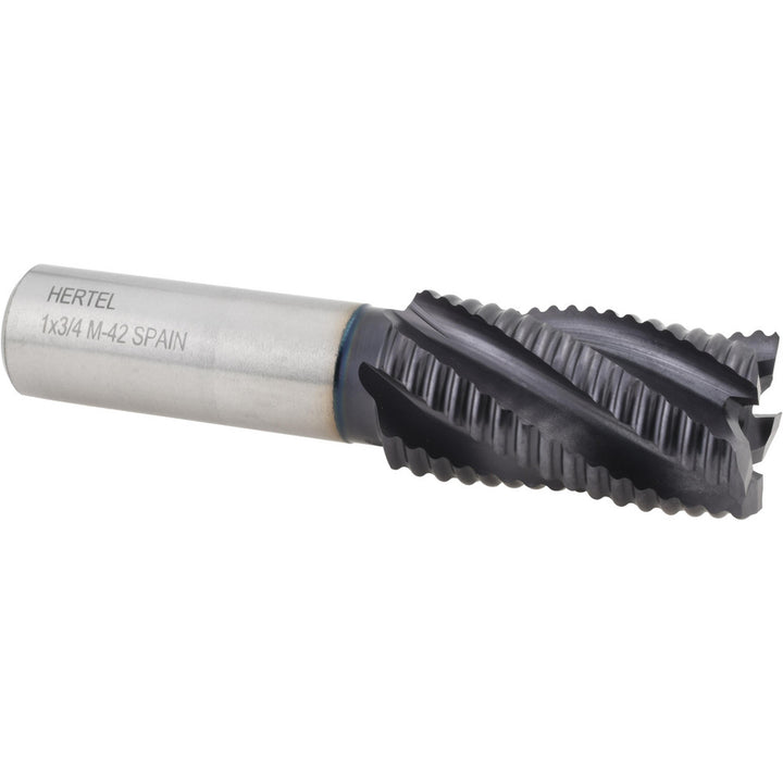 1" 5-Flute Cobalt Roughing End Mill, TiAlN - Hertel 62852181