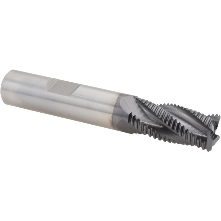 0.5" 4-Flute Cobalt Roughing End Mill, TiCN - Hertel 62889100