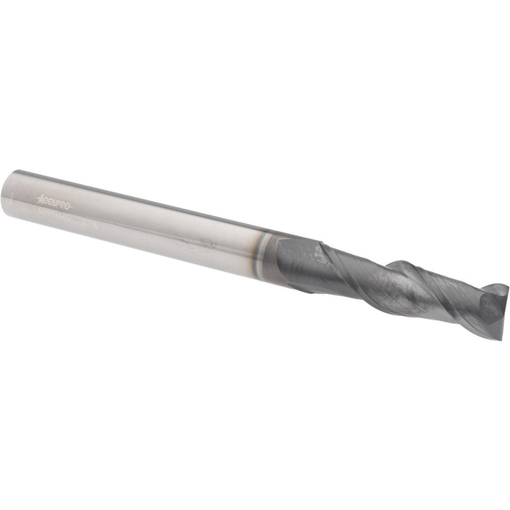 9/16" 2-Flute Solid Carbide Square End Mill, nACRo - Accupro 12178855