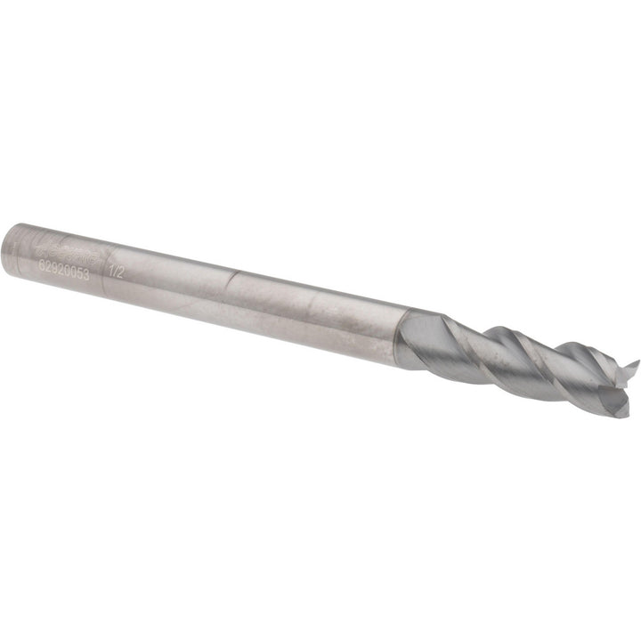 1/2" 3-Flute Solid Carbide Square End Mill, nACRo - Accupro 12178954