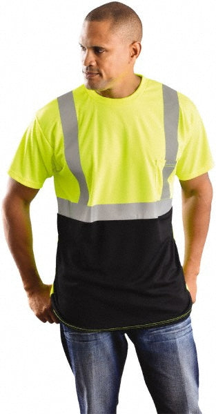 Medium Yellow High-Visibility Protective Garment - OccuNomix LUX-SSETPBK-YM