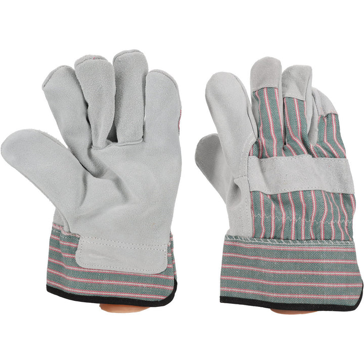 2X-Large Green; Pink; Gray Leather General Gloves - PRO-SAFE 83-6563/XXL