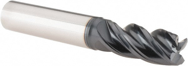 5/8" 4-Flute Solid Carbide Corner Radius & Corner Chamfer End Mill, AlTiN - Iscar 5622438