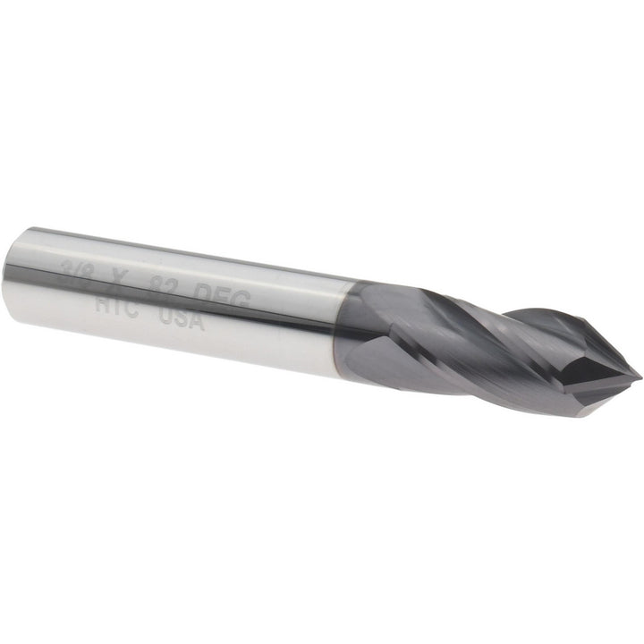 3/8" 4-Flute Solid Carbide Drill Mill End Mill, AlTiN - Harvey Tool 26524-C3