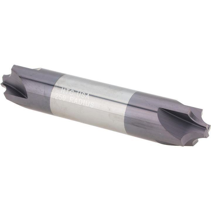 3/4" 4-Flute Solid Carbide Corner Rounding End Mill, AlTiN - Harvey Tool 44250-C3