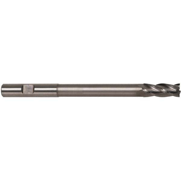 5/8" 4-Flute High Speed Steel Square End Mill, TiN - Hertel H89332019