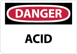 Danger - Acid Sign - AccuformNMC D5AB