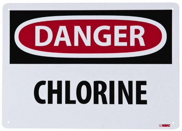 Danger - Chlorine Sign - AccuformNMC D15RB