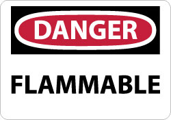 Danger - Flammable Sign - AccuformNMC D126PB