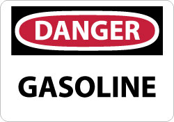 GASOLINE Sign - AccuformNMC D40RB