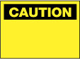 Caution - Blank No Legend Sign - AccuformNMC C1RB