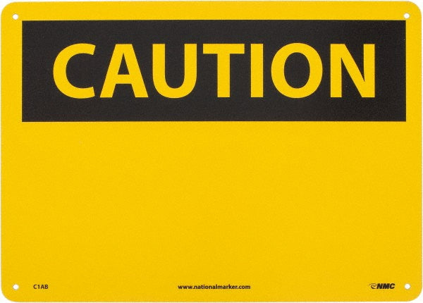 Caution - Blank No Legend Sign - AccuformNMC C1AB