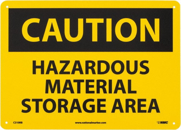 HAZARDOUS MATERIAL STORAGE AREA Sign - AccuformNMC C310RB