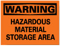 HAZARDOUS MATERIAL STORAGE AREA Sign - AccuformNMC W285PB