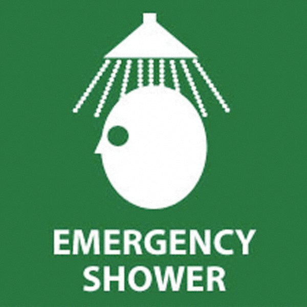 Emergency Shower Sign - AccuformNMC S54R