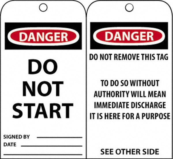 DO NOT REMOVE THIS TAG REMARKS SEE OTHER SIDE (Side 2); DO N Tag - AccuformNMC RPT22