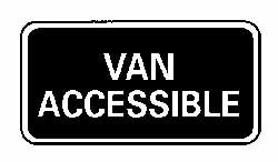 Van Accessible Sign - AccuformNMC TMA1H