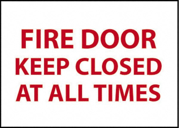 Fire Door - Keep Closed at All Times Sign - AccuformNMC M31RB